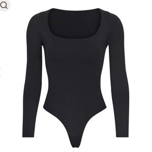 Skims Essentials Black Bodysuit